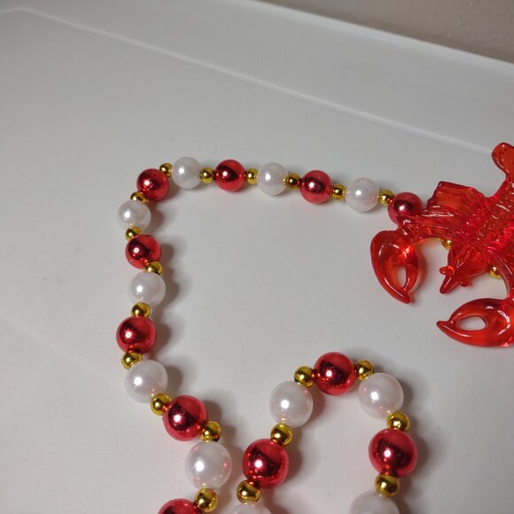 37 Inch Plastic Beaded Lobster Necklace - Picture 5 of 11